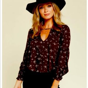 Saltwater Luxe Iris Blouse Graphite